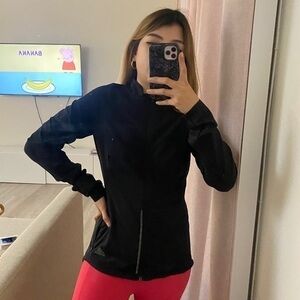 Adidas black solar running jacket XS